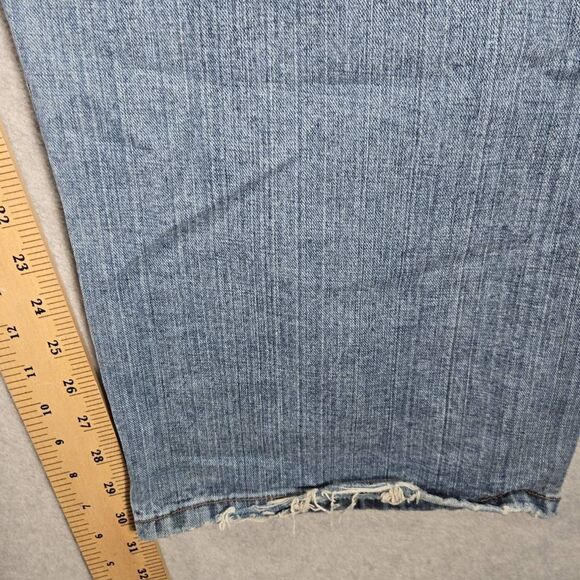 Y2K Sean John Jeans Mens 40x30 Blue Light Wash Garvey Wide Leg Baggy Distressed - Picture 8 of 11